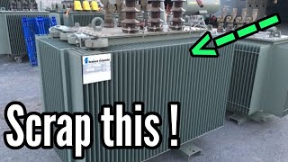 How to buy and scrap massive copper transformers !