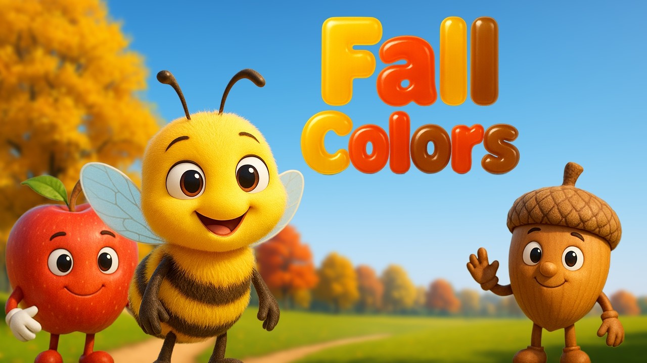 Fall Colors 🌟 Song for Kids 2–6 | Bee, Apple, Acorn - YouTube