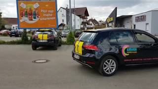 Video 4  Parken vorwärts zwischen 2 Autos