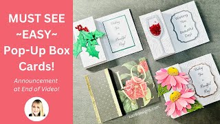 MUST SEE Pop-Up Column Card + An Announcement! | 3D Cards Anyone Can Make!