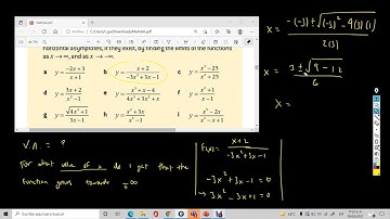 Extra examples on how to find H.A. and V.A. using limits