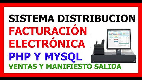 sistema de distribución con facturación electrónica manifiesto de salida y ventas php y mysql