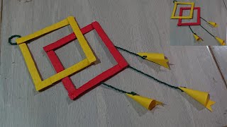 Very very easy paper craft || Membuat hiasan dinding mudah dari kertas origami