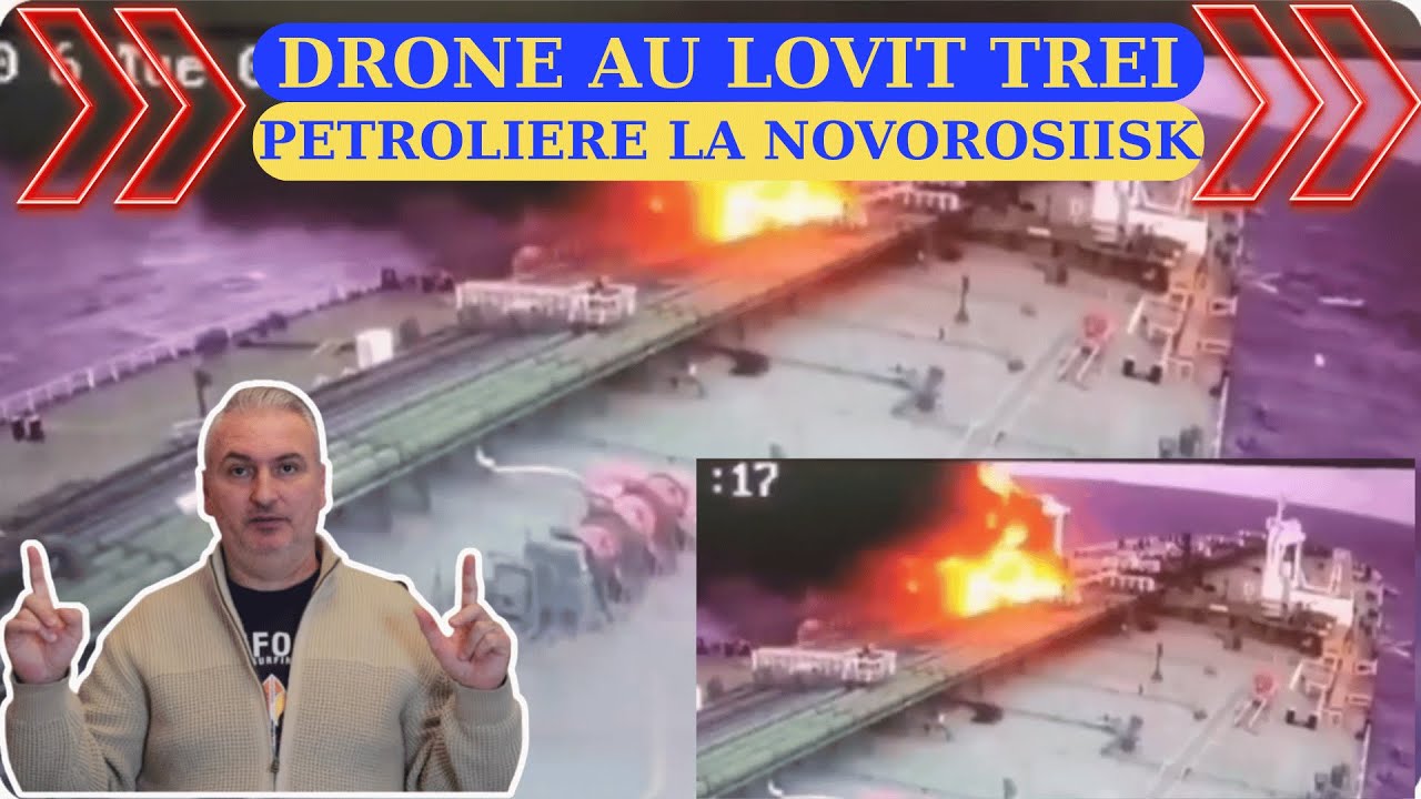 Dronele AFU au lovit trei petroliere în centrul Mării Negre din Novorossiisk
