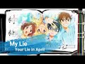 My lie watashi no uso  violin sheet music with fingerings level 3