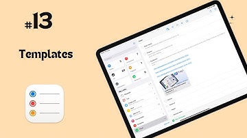 #13 Apple Reminders (iPad): Templates for Beginners