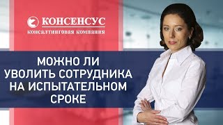 Можно ли уволить сотрудника на испытательном сроке. Консалтинговая компания "Консенсус". 18+