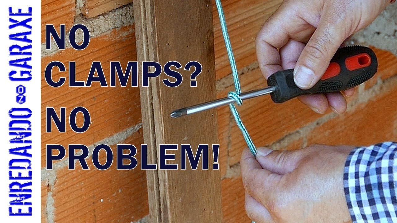 How to clamp wood without clamps - YouTube