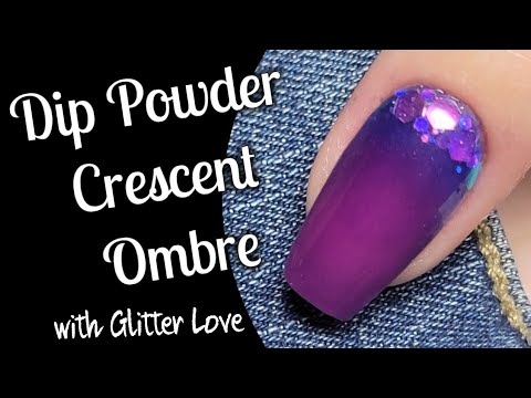 Glitter Gradient Tutorial  Using VIVIDip Nails Dip Powder 