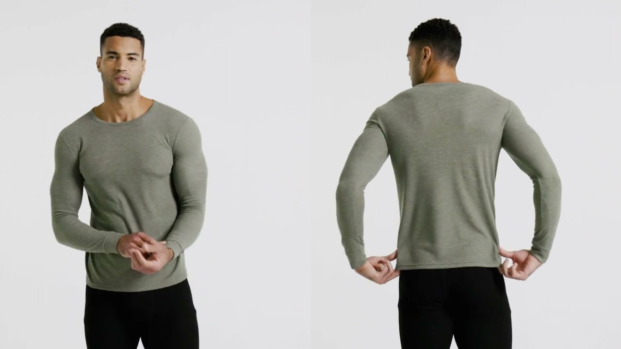 32 Degrees Men's Midweight Waffle Baselayer Crew Top