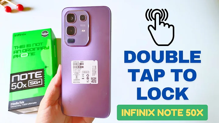 How to Enable Double Tap to Lock in Infinix Note 50x 5g  | Turn on/off screen gesture
