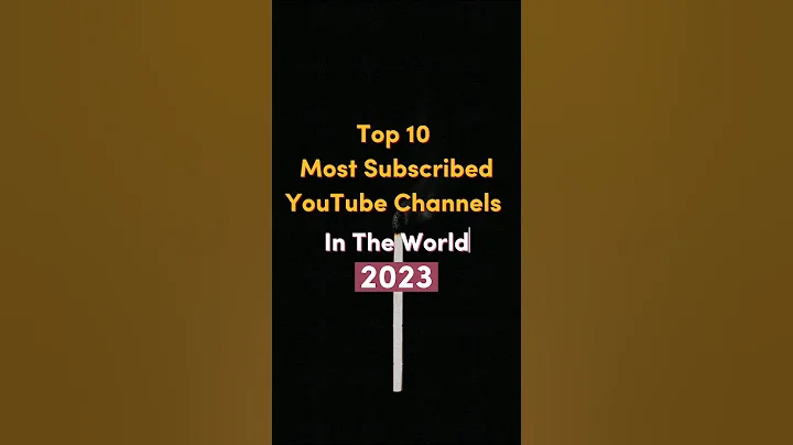 These are the MOST Subscribed YouTube Channels in 2023!