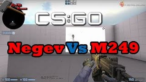 CSGO NEGEV vs M249 Spray Patterns  as of 2019