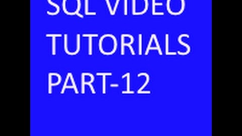 Sorting data in a Table in SQL Tutorial part-12