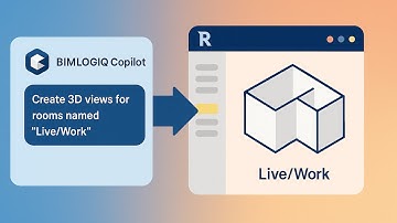 Creating 3D Views for Specific Rooms in Revit Using AI with BIMLOGIQ Copilot