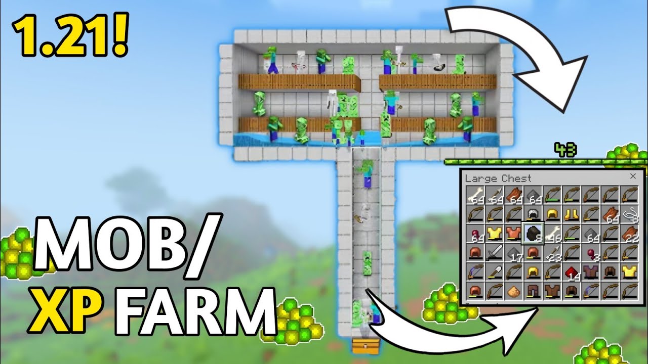 Minecraft Pe Easy Xp Farm || Pocate Edition Easy Xp in Minecraft - YouTube