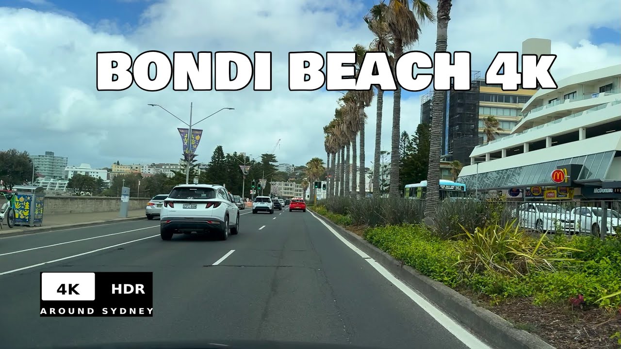 City Route Relaxing Morning Bondi Beach Sydney Drive 4K HDR 60FPS POV | Bondi → Panania