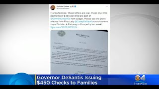 Florida Families Receiving $450 Checks From The State