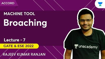 Broaching | Lec 7 | Machine Tool | Rajeev Ranjan