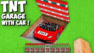 I found TNT GARAGE WITH SUPER CAR UNDERGROUND in Minecraft ! NEW SUPER CAR !