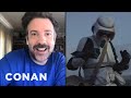 Jason Sudeikis Forgot He Hit Baby Yoda - CONAN on TBS