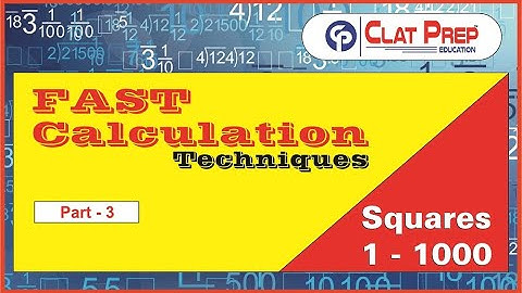 Fast Calculation part 3 - Square of any number till 1000 in 10 seconds
