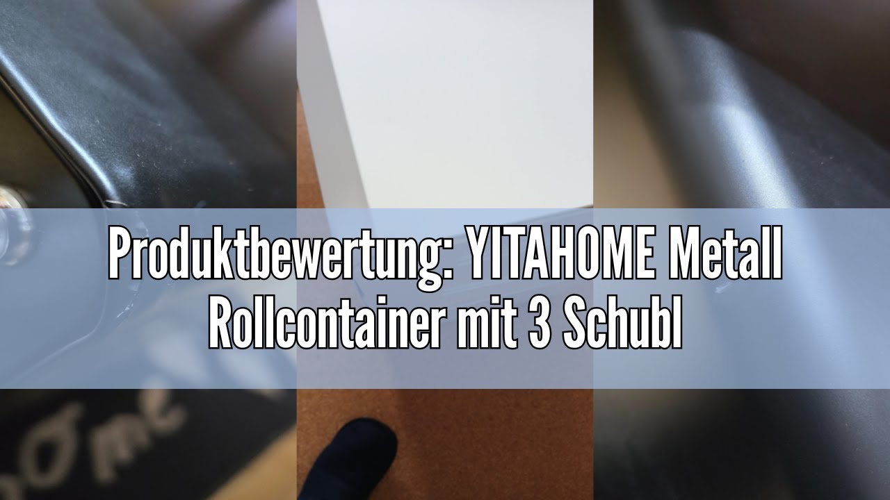 Produktbewertung: YITAHOME Metall Rollcontainer mit 3 Schubladen, Abschließbar Aktenschrank für Lega