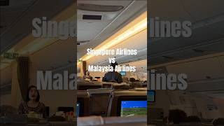 Singapore Airlines vs Malaysia Airlines Economy Inflight Meal to Thailand