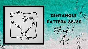 Zentangle Pattern 68/80 Mindful Art Easy #zentangle #zentanglepatterns #zentangleart #mindfulart