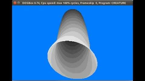 "Deep Sea Creature" 256 bytes PC DOS intro