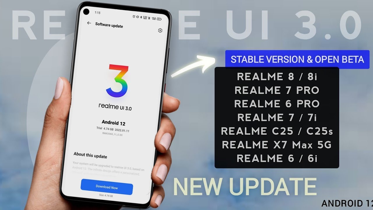 Realme UI 3.0 Stable Update | February 2022 New Update | 6 Pro/ 7 Pro / 8 Pro / X7 Max 5G /6/6i/7i