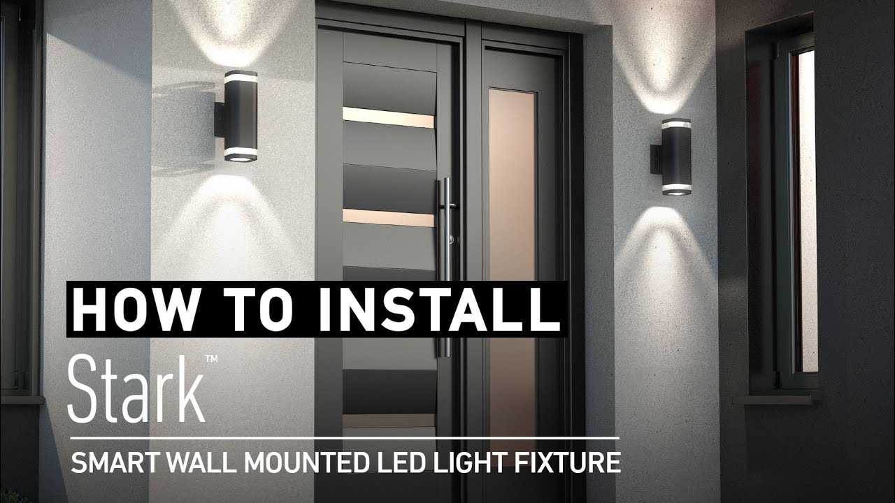 How to install Stark Smart wall mounted LED light fixture 