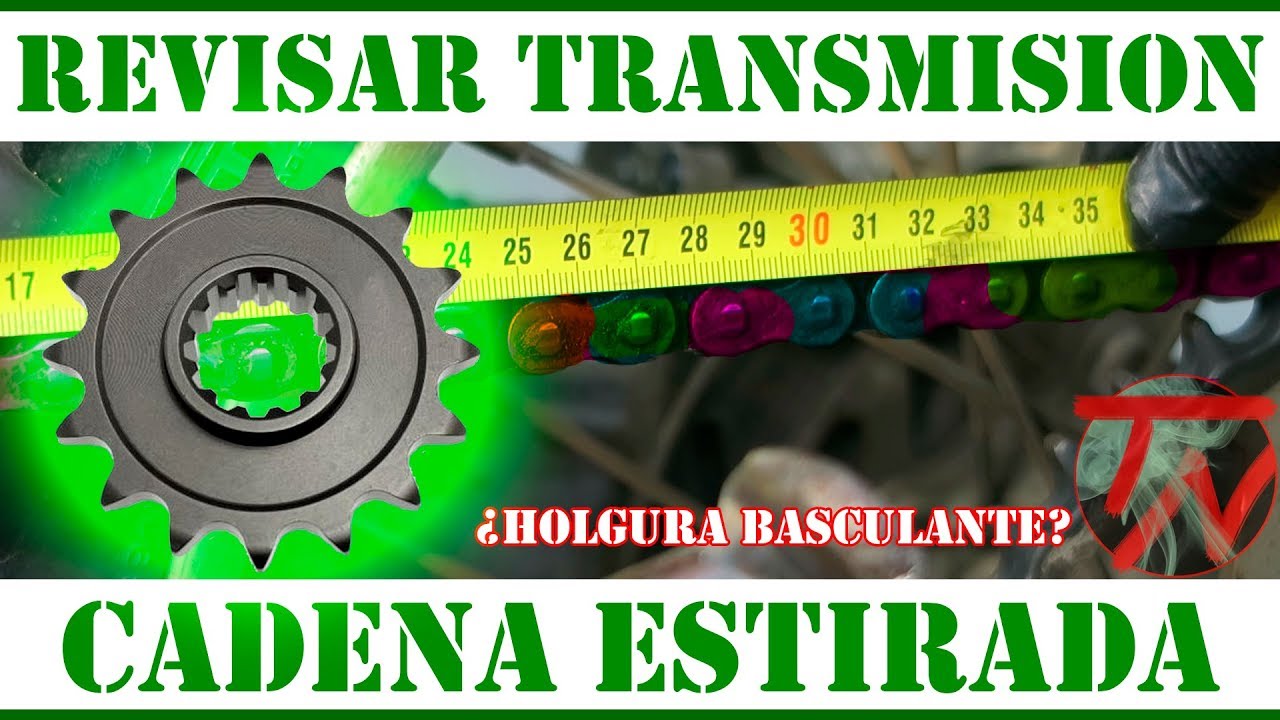 Como TENSAR CADENA MOTO Desgaste 🏍⚙️ -