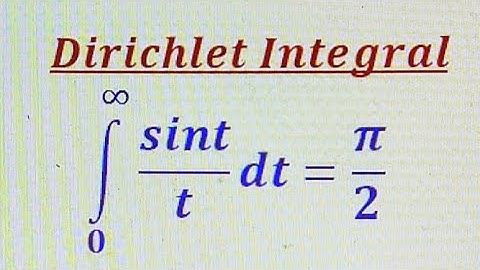 Dirichlet Integral- How to derive using Laplace transforms.