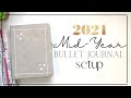2021 MID - YEAR Minimal Bullet Journal Setup | At Home With Cas