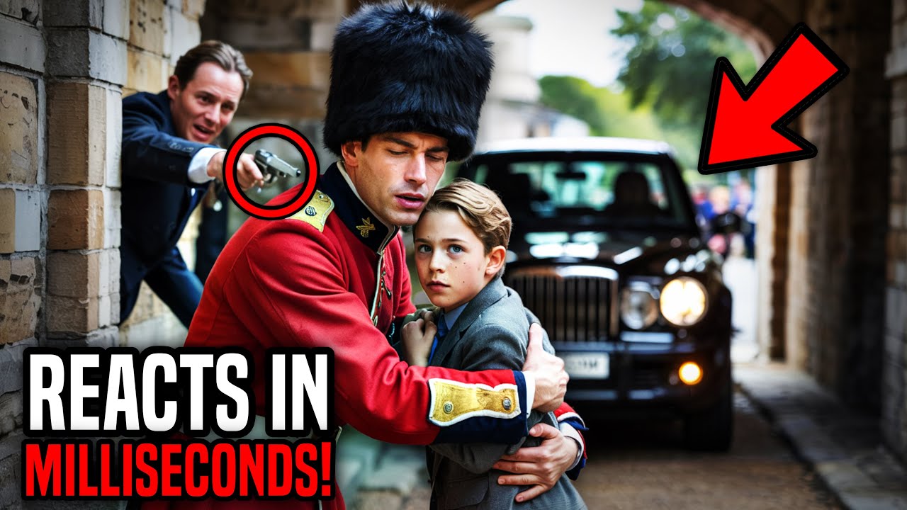 Королевский гвардеец мгновенно отреагировал и спас принца Джорджа от опасного инцидента с превыша...