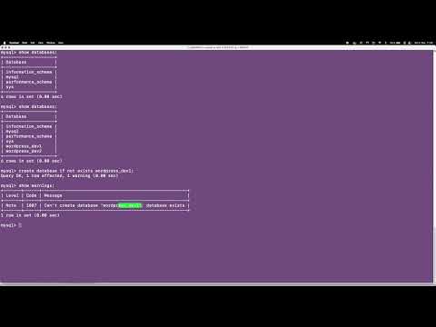 MySQL Tutorial  - Create Database Command -  Using PHPMyAdmin VSCODE & Mysql-Client