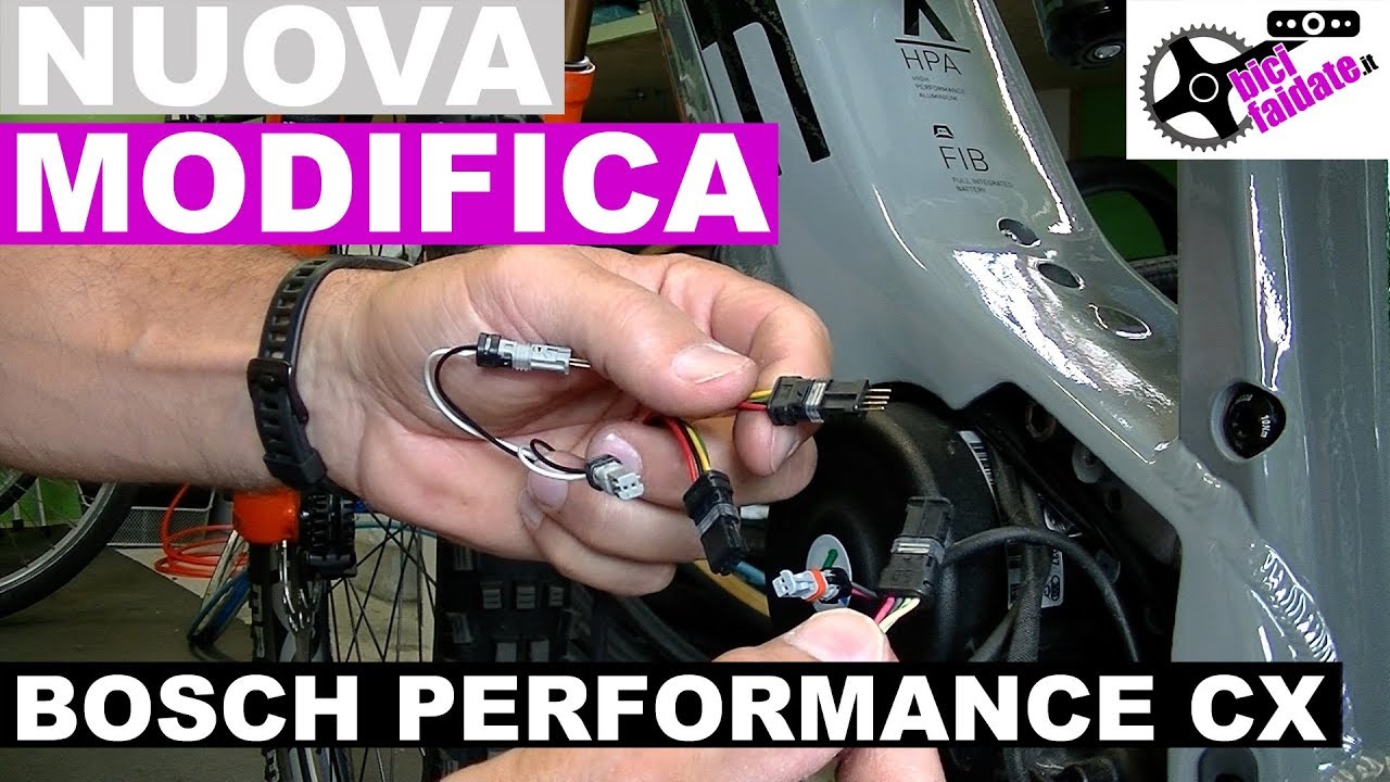COME MONTARE LA NUOVA MODIFICA BICI ELETTRICA MOTORE BOSCH PERFORMACE CX -  YouTube