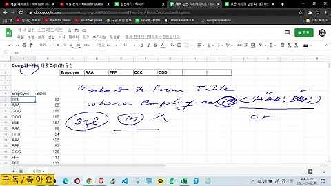 [구글스프레드시트] Query 함수에서 다중 Or(in절) 자동 구현