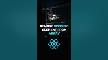 Remove specific element from array - JavaScript Tutorial - #javascript #reactjs #shorts