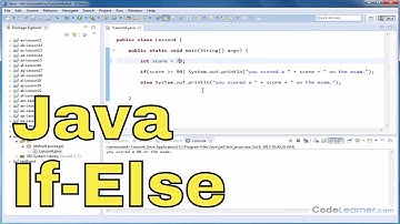 Java Tutorial - 04 - Using If-Else to Make Decisions