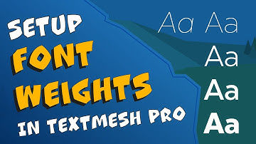 How to correctly use font weight and font styles in Unity 6 TextMeshPro