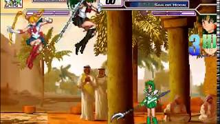 Mugen Battle 552 Sailor Saturn Vs Sailor Pluto And Sailor Moon