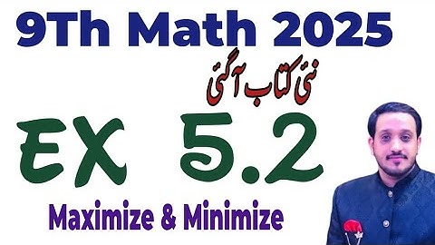 9Th Class Math New Book 2025 Exercise 5.2 || PCTB || Linear Equations and Inequalities