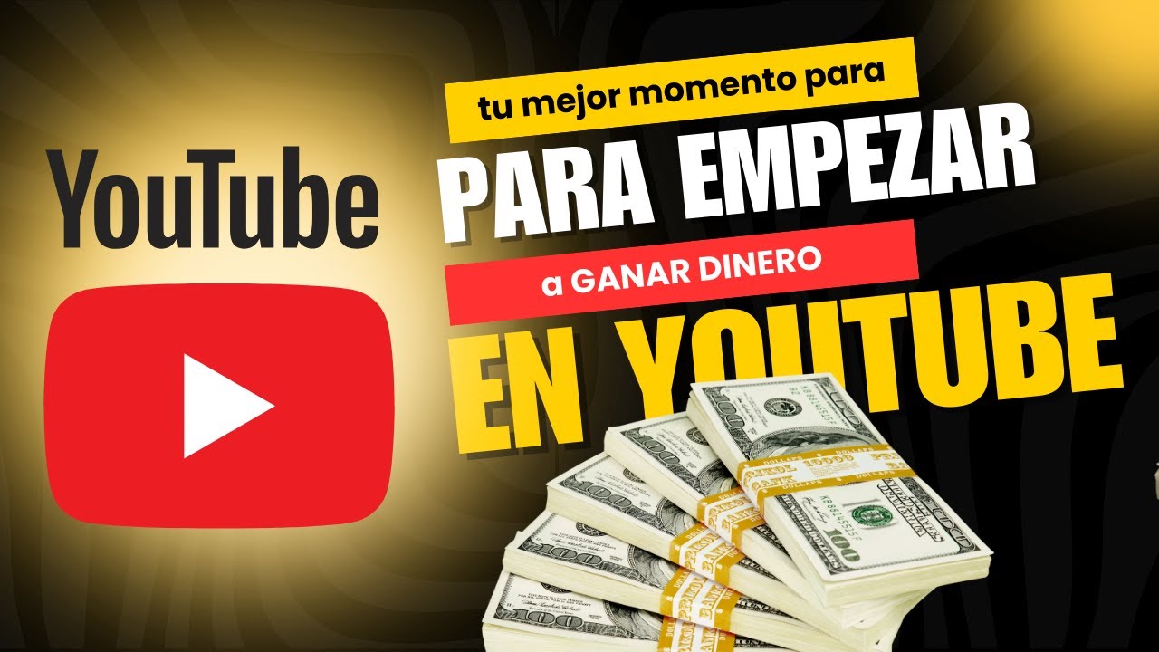 Estas en EL MEJOR ⏰ MOMENTO para empezar TU CANAL DE 🟥 YOUTUBE y Ganar ...