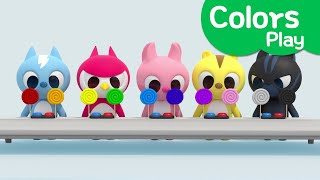 Learn colors with Miniforce | Eating Colored Candy | Color candy | color play | Mini-Pang TV 3D Play screenshot 2