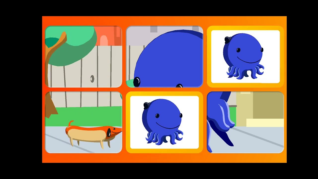 Nelson Plays Oswald's Matching Game Level 1 (I'm Going To The Basketball Game)