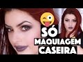 MAQUIAGEM COMPLETA SÓ COM MAKE CASEIRA #2 🙆 | KIM ROSACUCA