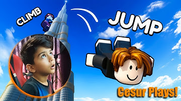 "He Tried This Roblox Game... and THIS Happened! (Climb and Jump Tower)
