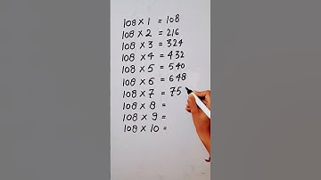 write Table 108 in 23 second only..#hack #motivation #mathshack #studycare0